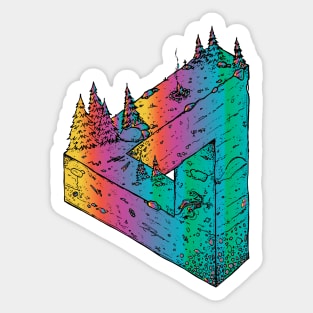 mountains paradox Sticker